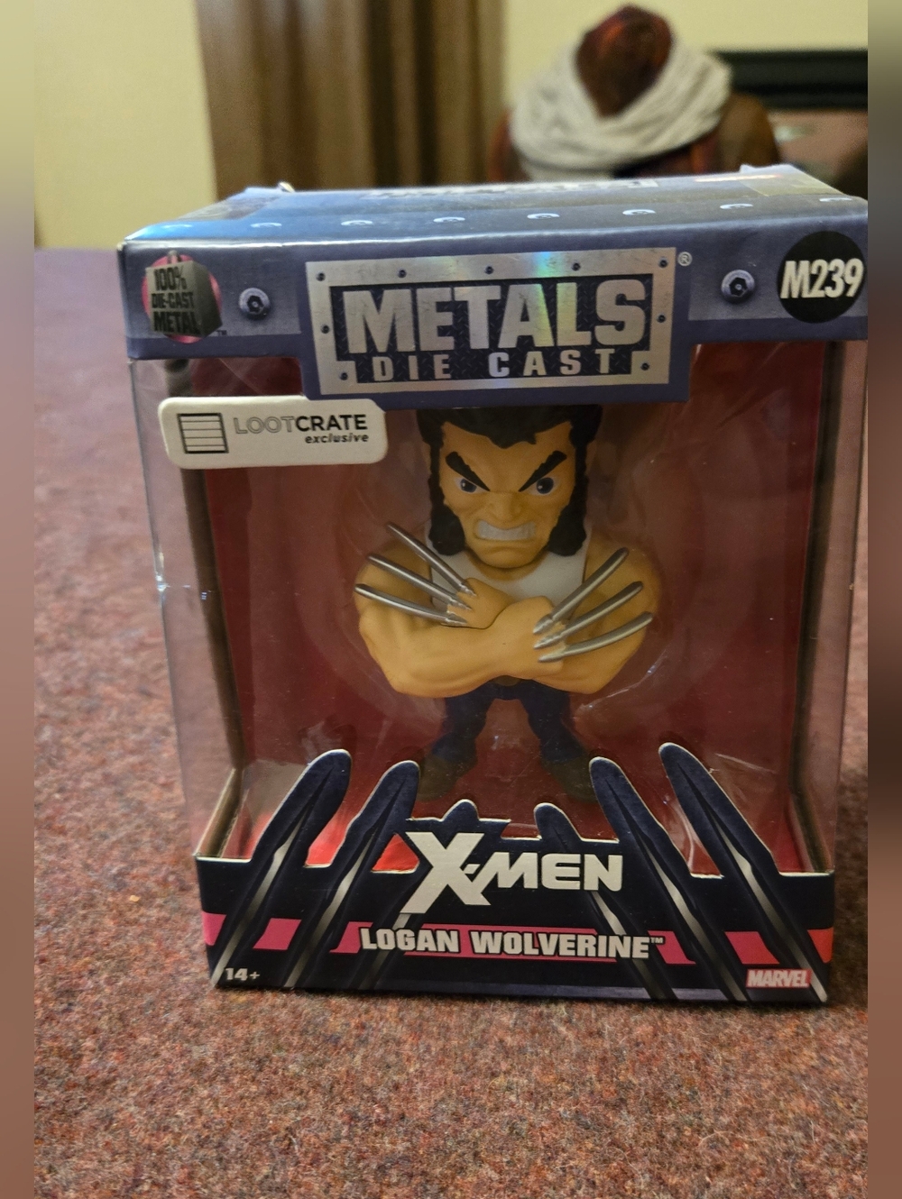 New Loot Crate Jada Toys Metals Die Cast Logan Wolverine (M239) Marvel Figurine